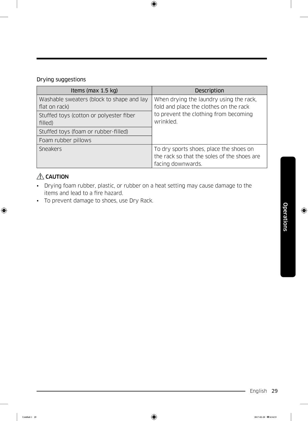 Samsung DV90M6200EW/EE manual English 29  